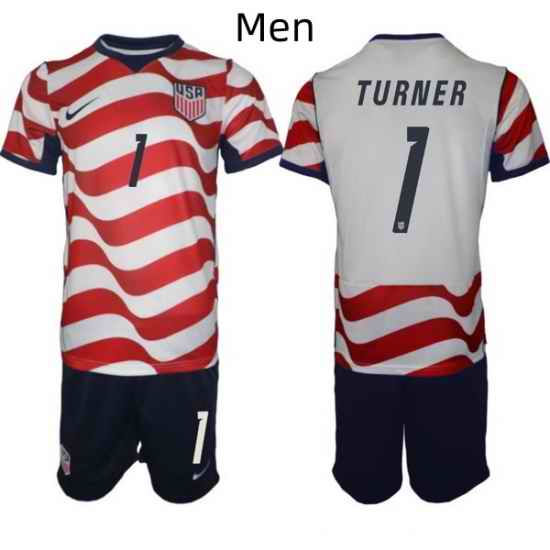 USA FIFA World Cup 2026 Soccer Red Home Jersey Matt Turner #1